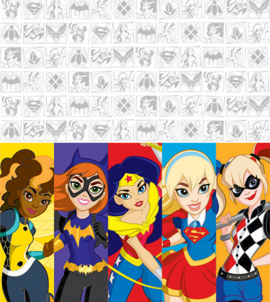 DC Superhero Girls Plastic Tablecover
