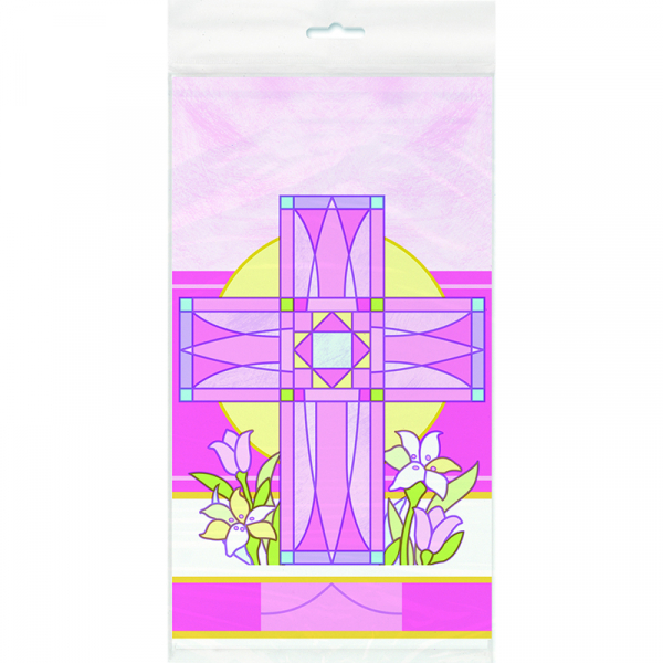 Sacred Cross Pink Tablecover