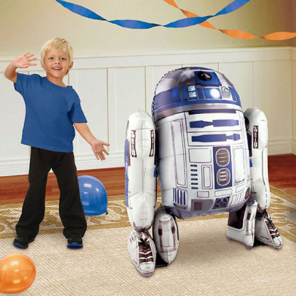 Airwalker Star Wars R2D2 Inflated with Helium