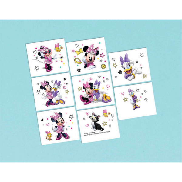 Minnie Mouse Happy Helpers Tattoo Favors 8PK
