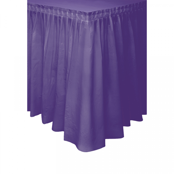 Plastic Tableskirt Purple