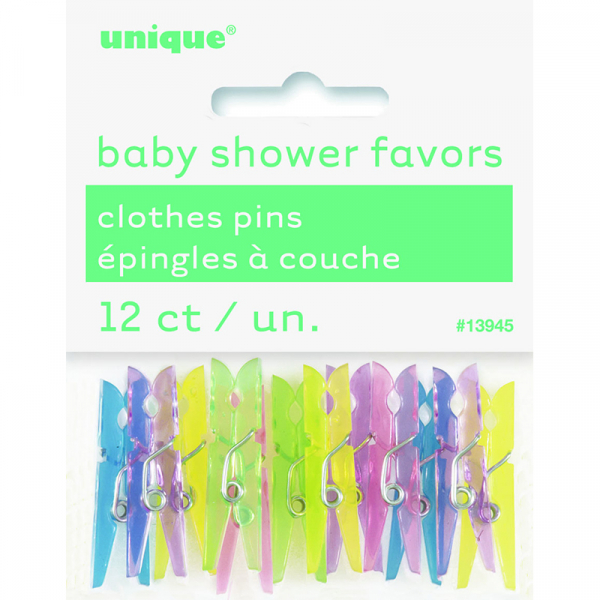 Baby Clothes Mini Pins 12PK