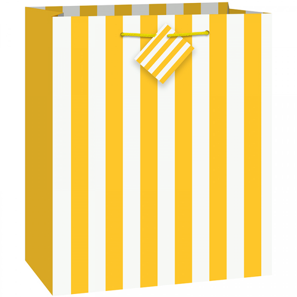 Stripes Yellow Gift Bag