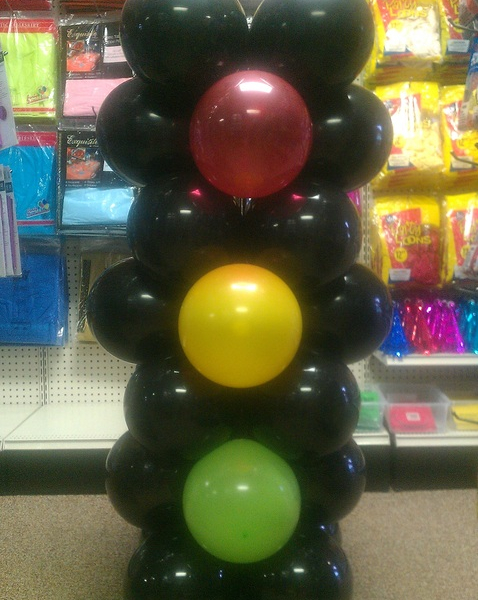 Balloon Column Traffic Light