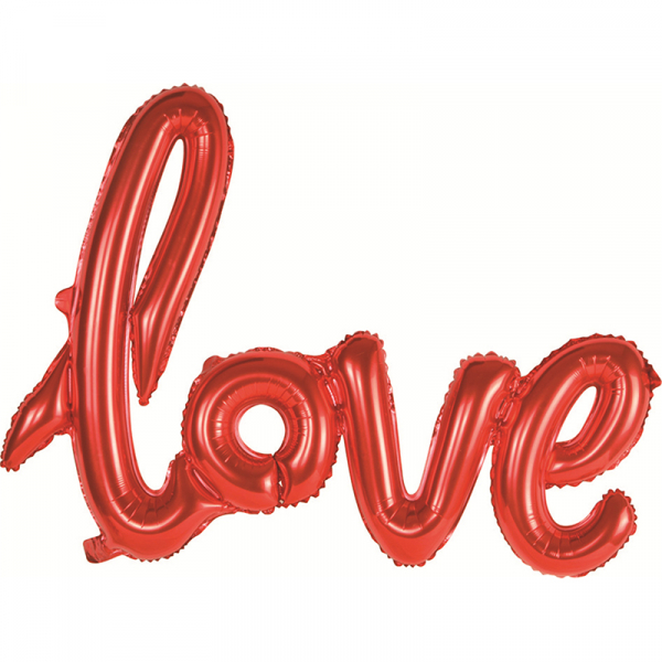Large Foil Balloon "LOVE" Red 59cm