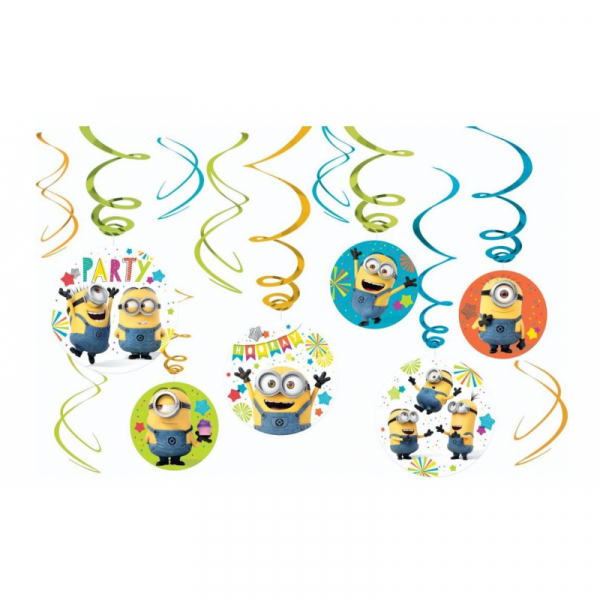 Despicable Me Swirl Decoration Value Pack 12PK