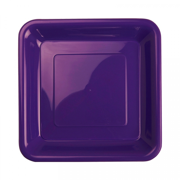 Five Star Square Snack Plate 18cm Purple 20PK