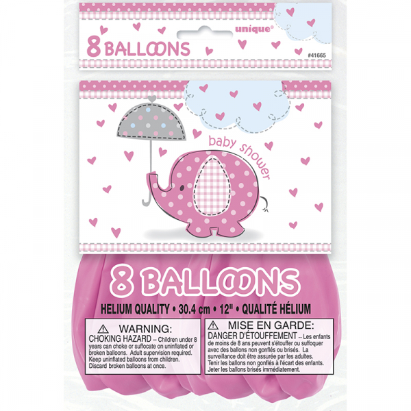 Umbrellaphants Pink Balloon 8PK