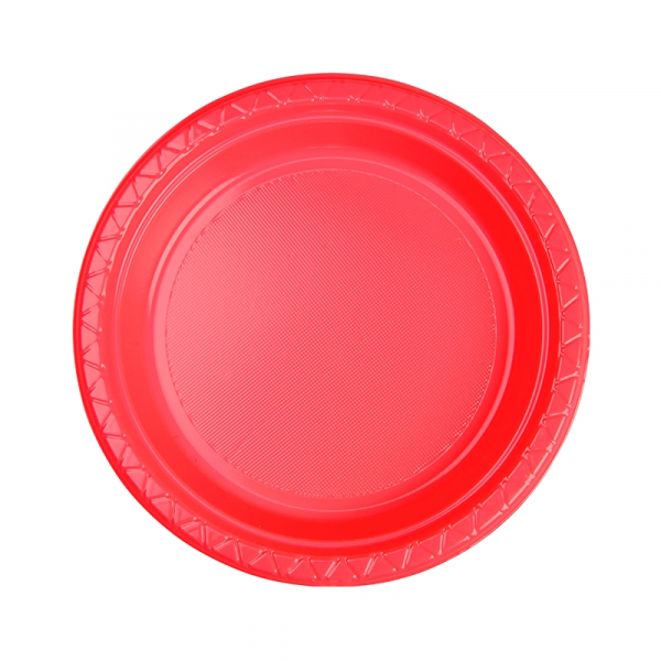 Five Star Round Snack Plate 17cm Coral 20PK