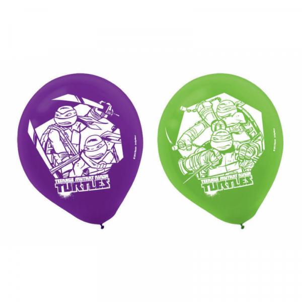 Teenage Mutant Ninja Turtles 30cm Latex Balloons 6PK