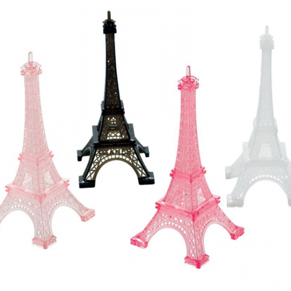 Day In Paris Eiffel Towers Decorations Plastic 4PK