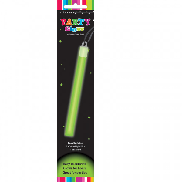 Glow Stick With Lanyard Green