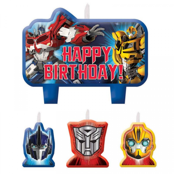 Transformers Core Birthday Candle Set 4PK