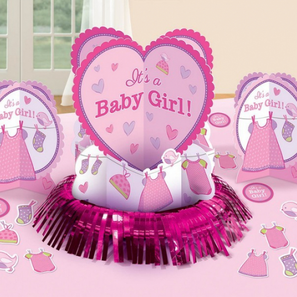 Shower with Love Girl Table Decorations Kit 23PK