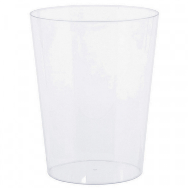 Cylinder Container Plastic Clear Small