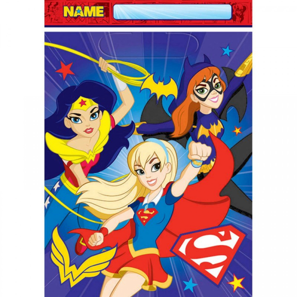 DC Superhero Girls Folded Loot Bag 8PK
