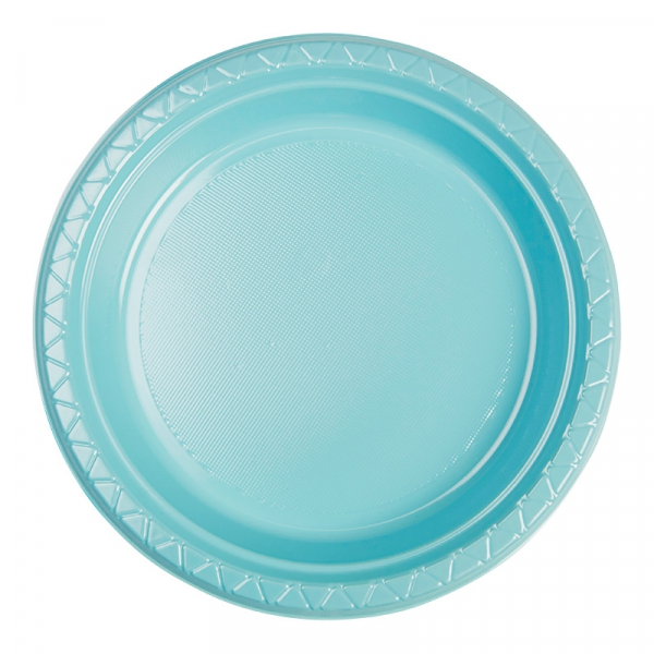 Five Star Round Dinner Plate 22cm Pastel Blue 20PK
