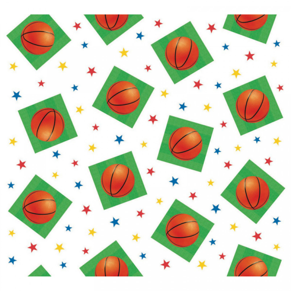 Basketball Fan Plastic Tablecover