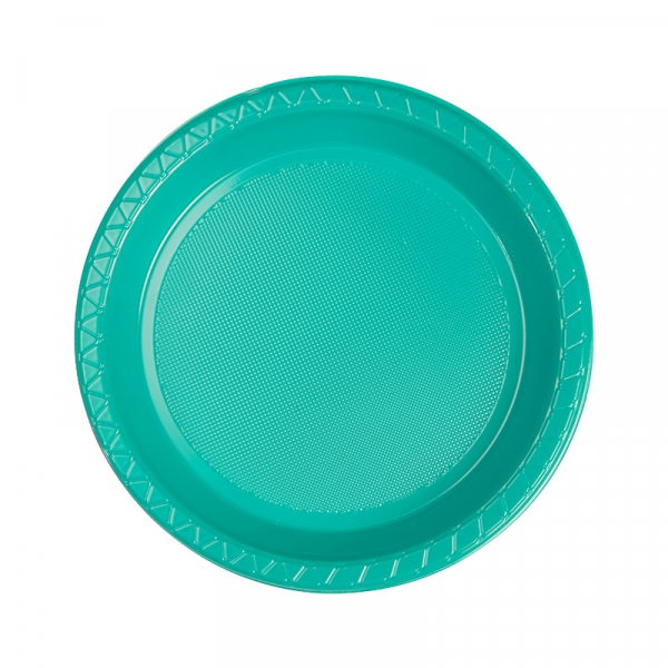 Five Star Round Snack Plate 17cm Classic Turquoise 20PK