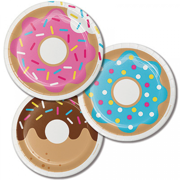 Donut Time Lunch Plates 8PK