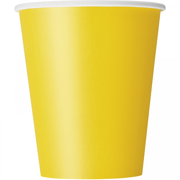 Paper Cups - Yellow 8PK
