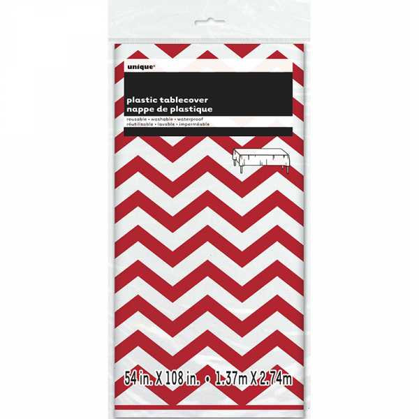 Chevron Tablecover Red