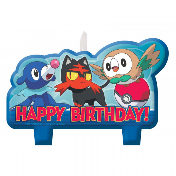 Pokemon Core Birthday Candle Set 4PK