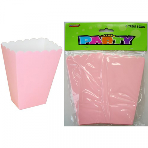Treat Boxes Pastel Pink 8PK