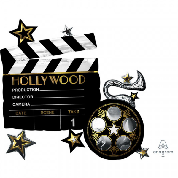 SuperShape Hollywood Lights Camera Action Foil Balloon