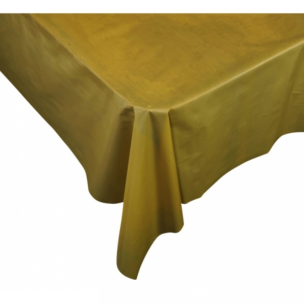 Five Star Rectangle Tablecover 2.7m Metallic Gold