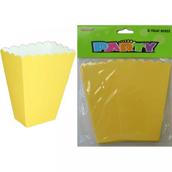 Treat Boxes Yellow 8PK