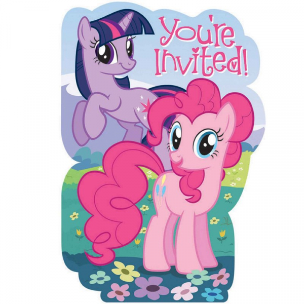 My Little Pony Friendship Postcard Invitations 8PK