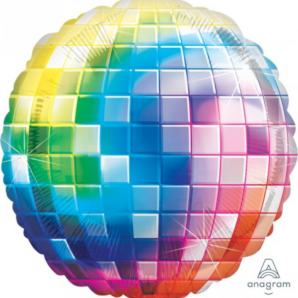 70`s Jumbo Shape Disco Ball Fever Foil Balloon