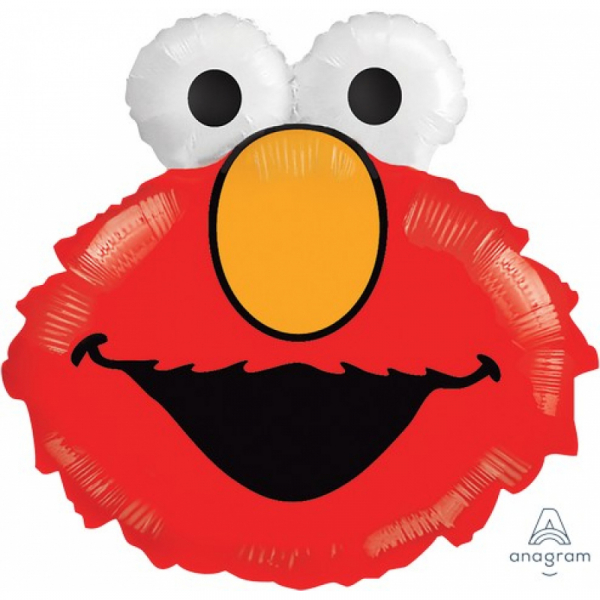 Supershape Elmo Head Foil Balloon Inflated with Helium