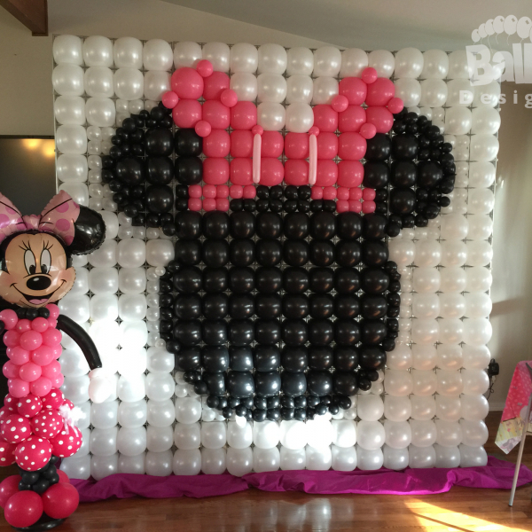 Balloon Wall Flat on the Frame Minnie Mouse