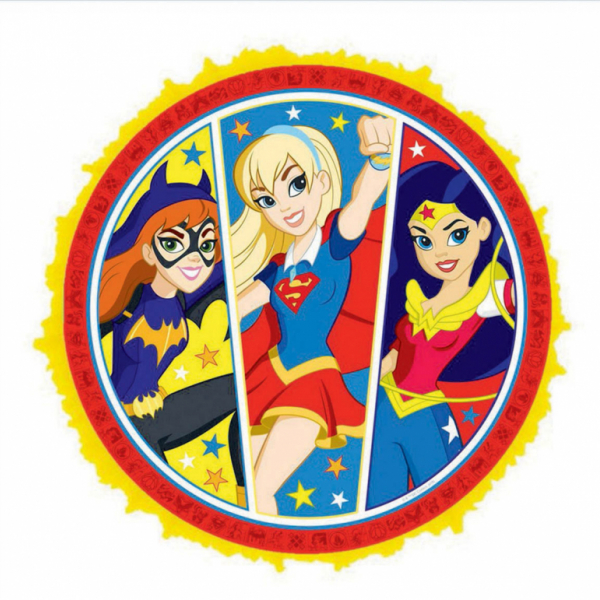 DC Superhero Girls Expandable Pull String Pinata