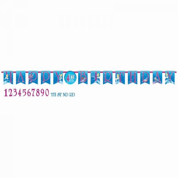 Cinderella Jumbo Add-An-Age Letter Banner Printed Paper