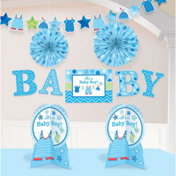 Shower with Love Boy Room Decorations Kit 10PK