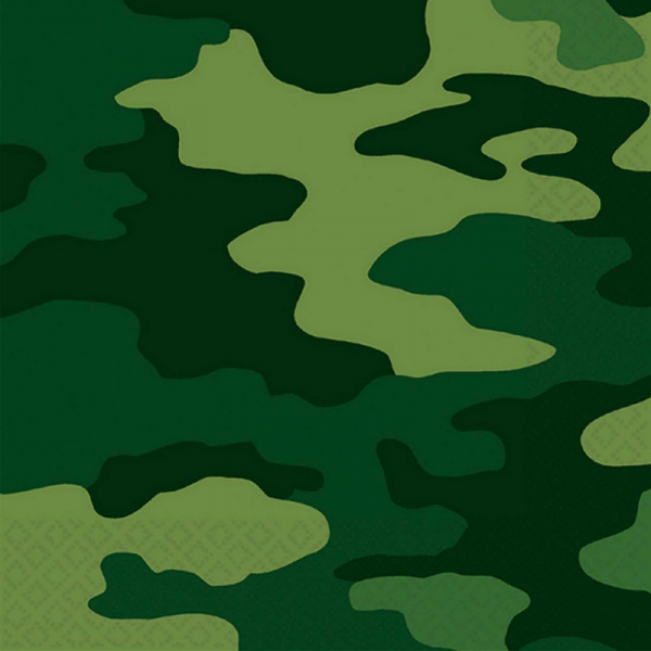 Camouflage Lunch Napkins 16PK