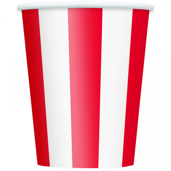 Stripes Red Cups 6PK