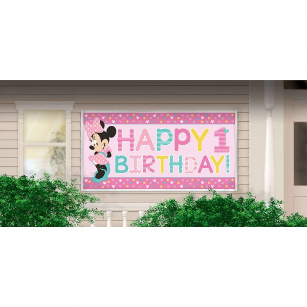 Minnie Fun To Be One Horizontal Giant Sign Banner