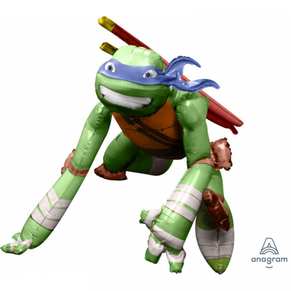 Airwalker Teenage Mutant Ninja Turtles Leonardo Inflated with Helium