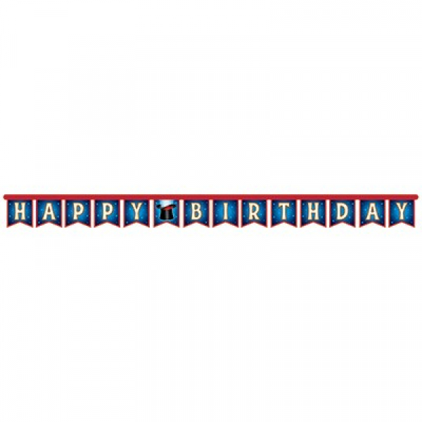 Magic Party Happy Birthday Jointed Banner