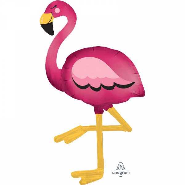 Airwalker Flamingo Inflated with Helium