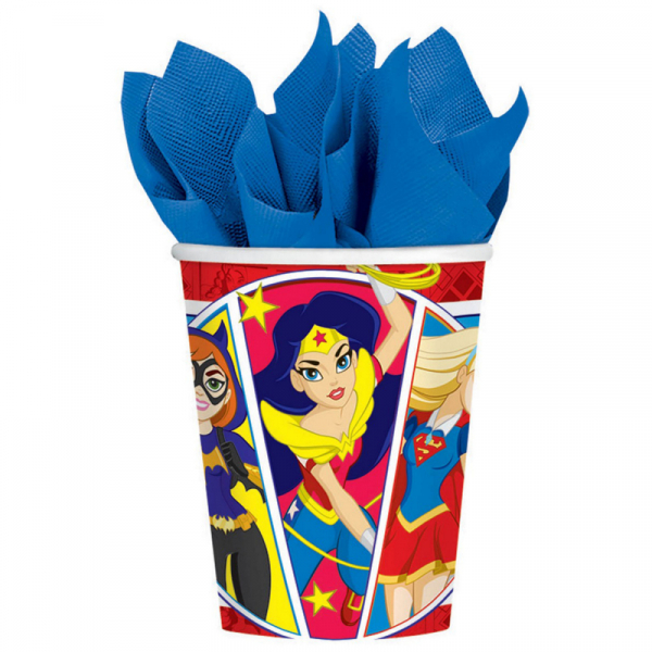 DC Superhero Girls 266ml Cups 8PK