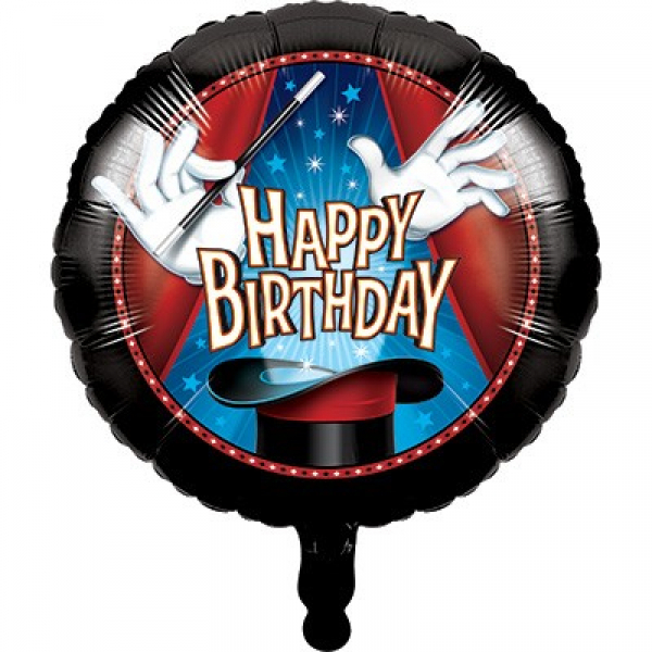 Magic Party Happy Birthday 45cm Foil Balloon