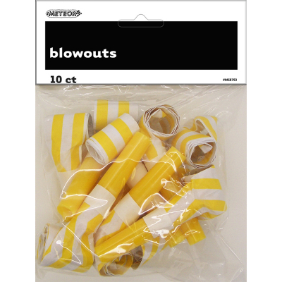 Stripe Yellow Blowouts 10PK
