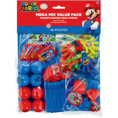 Super Mario Brothers Mega Mix Value Pack Favors 48PK