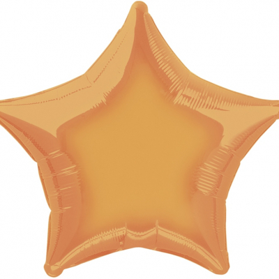50cm Star Foil Balloon Orange