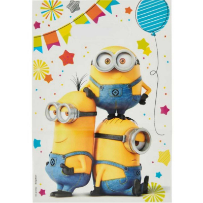 Despicable Me Folded Loot Bags 8PK